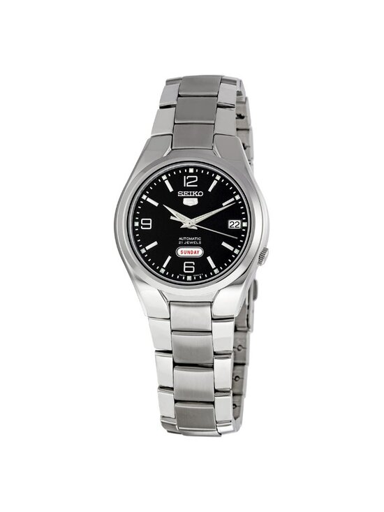 NWT Seiko 5 Black Dial Stainless Steel Men\'s Watch main image 4